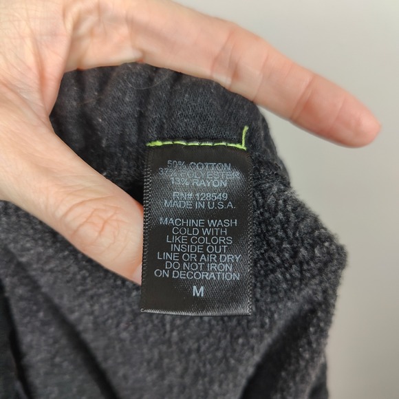 Aviator Nation Sweatpants Womens Medium Charcoal Gray Rainbow Stripe Jogger - Picture 8 of 10